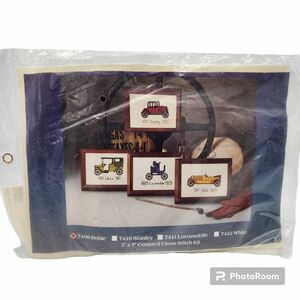 Creative Expressions Cross Stitch Kit #7409 Doble Antique Auto Car NOS Sealed